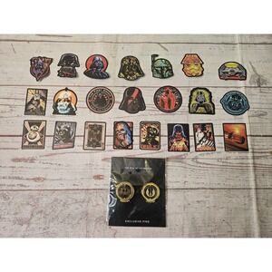Star Wars The Rise Of Skywalker Collector's Edition Double Sided Pins + Stickers
